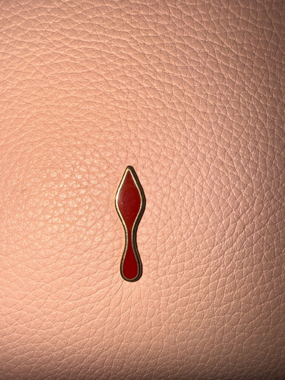 Christian Louboutin Pink Paloma Small Tote with Tan Leather Handles - Picture 6 of 10